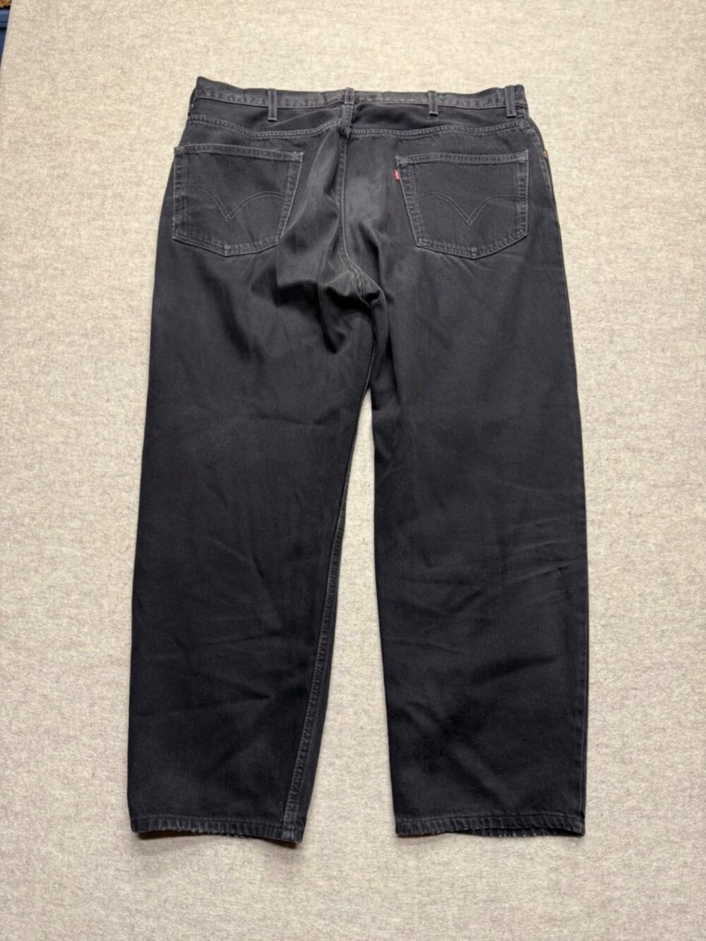 Levi's Relaxed Fit 550 Black Denim Jeans Lot Straight Leg Baggy Classic Men 44 - Picture 3 of 8